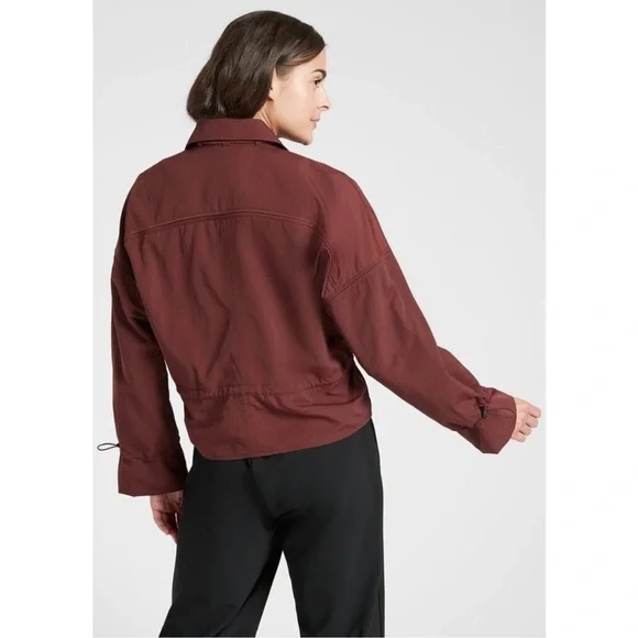 Athleta Women's Burgundy Jacket S - Picture 2 of 6
